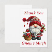 Kerstkabouter Bedankt Kaart (Voorkant / Achterkant)