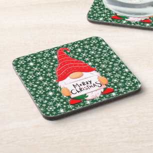 Kerstkabouter   bier onderzetter