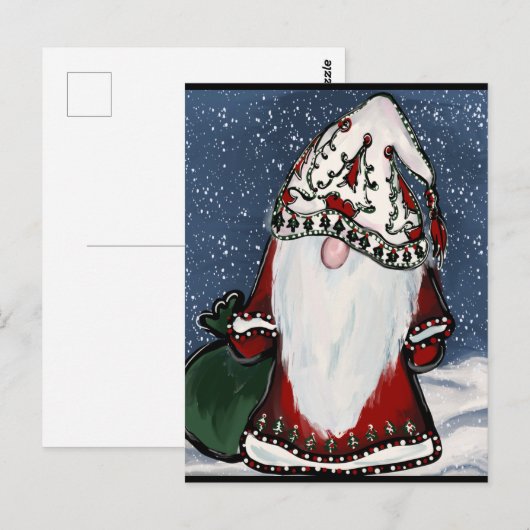 KERSTKabouter Briefkaart (Voorkant / Achterkant)