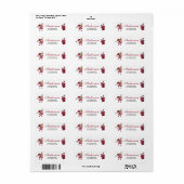 Kerstkabouter cadeaus retouradreslabel etiket (Full Sheet)