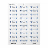 Kerstkabouter cadeaus retouradreslabel etiket (Full Sheet)