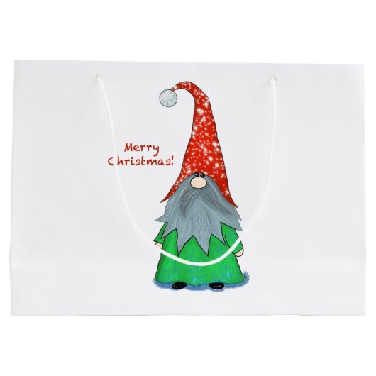 Kerstkabouter Cadeautas (Achterkant)