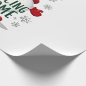 Kerstkabouter Dansende Kabouter Familie Kerstmis ( Cadeaupapier (Hoek)
