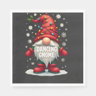 Kerstkabouter Dansende Kabouter Familie Kerstmis ( Servet