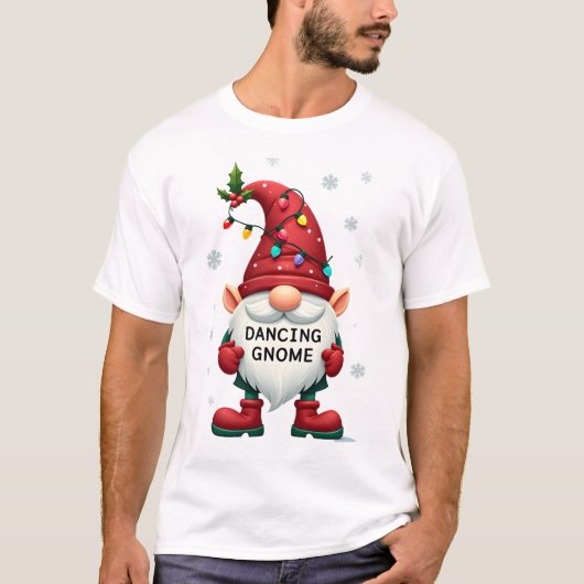 Kerstkabouter Dansende Kabouter Familie Kerstmis ( T-shirt (Voorkant)