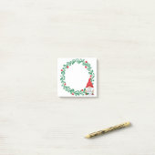Kerstkabouter en krans Post-It-notities Post-it® Notes (Op bureau)