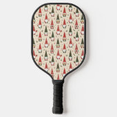 Kerstkabouter Feest Patroon Pickleball Paddle (Achterkant)