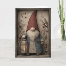 Kerstkabouter Feestdagen Kaart