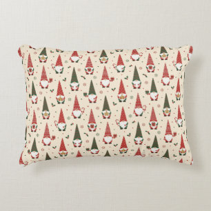 Kerstkabouter Feestpatroon Accent Kussen