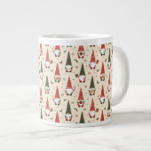 Kerstkabouter Feestpatroon Grote Koffiekop (Voorkant rechts)