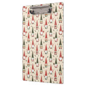 Kerstkabouter Feestpatroon Klembord (Links)