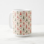 Kerstkabouter Feestpatroon Koffiemok (Voorkant links)