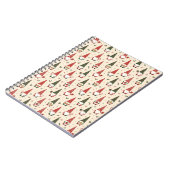 Kerstkabouter Feestpatroon Notitieboek (Linkerzijde)