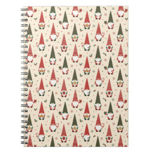 Kerstkabouter Feestpatroon Notitieboek