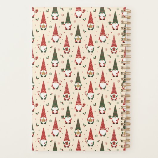 Kerstkabouter Feestpatroon Planner (Achterkant)
