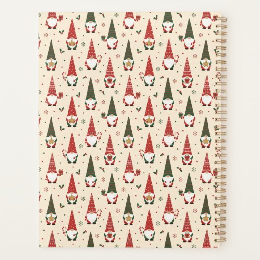 Kerstkabouter Feestpatroon Planner (Achterkant)