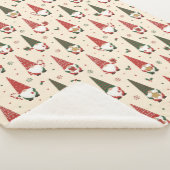 Kerstkabouter Feestpatroon Sherpa Deken (3/4)