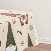 Kerstkabouter Feestpatroon Tafelkleed (Voorbeeld)