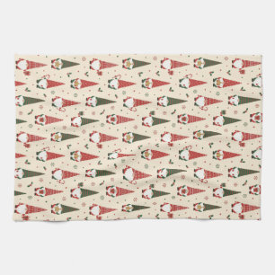 Kerstkabouter Feestpatroon Theedoek