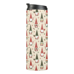 Kerstkabouter Feestpatroon Thermosbeker