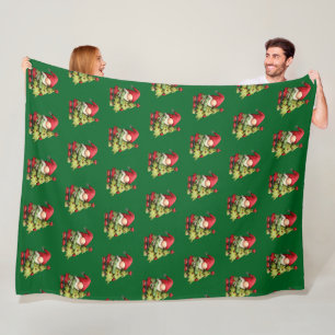 Kerstkabouter Fleece Deken