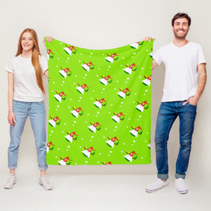 Kerstkabouter fleece deken