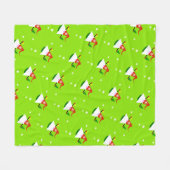 Kerstkabouter fleece deken (Voorkant (Horizontaal))