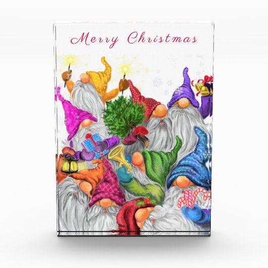 Kerstkabouter Foto Blok (Voorkant)