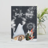 Kerstkabouter Fotocollage Kerstkaart (Staand voorkant)