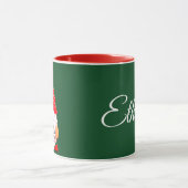 Kerstkabouter gepersonaliseerd mok (Midden)