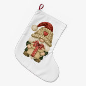 Kerstkabouter Geschenk Grote Kerstsok (Voorkant (Hangend))