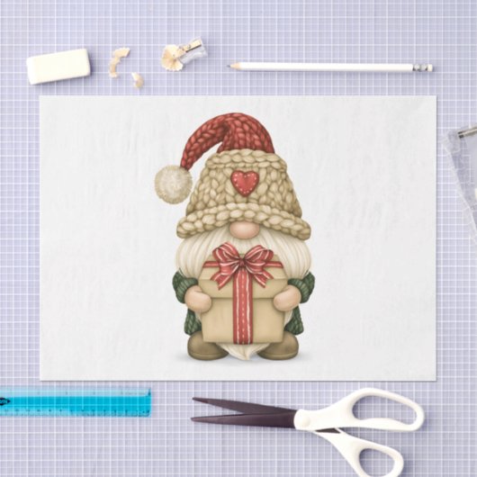Kerstkabouter Geschenk Tissuepapier (Craft)