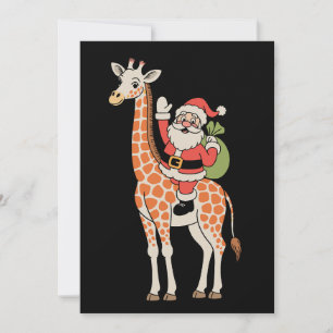 Kerstkabouter Giraffe Kerst Familie Xmas Vakantie Feestdagenkaart