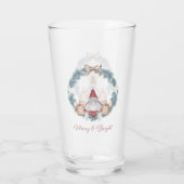 Kerstkabouter Glas Merry and Bright (Achterkant)