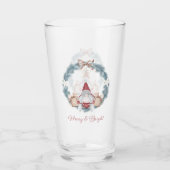 Kerstkabouter Glas Merry and Bright (Voorkant)