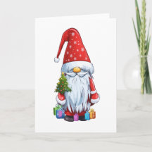 Kerstkabouter Gonk gekleed in een feestelijke outf