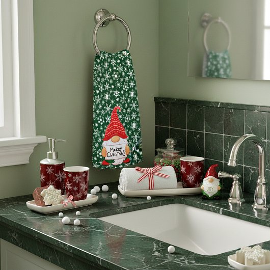 Kerstkabouter   handdoek