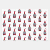 Kerstkabouter Inpakpapier Vel (Voorkant)