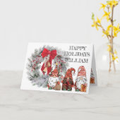 Kerstkabouter Kaart (Gele Bloem)