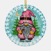 kerstkabouter keramisch ornament (Voorkant)