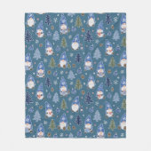 Kerstkabouter Kerstboom Patroon Fleece Deken (Voorkant)