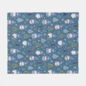 Kerstkabouter Kerstboom Patroon Fleece Deken (Voorkant (Horizontaal))
