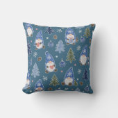 Kerstkabouter Kerstboom Patroon Kussen (Voorkant)