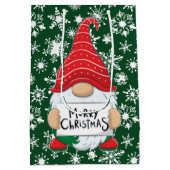 Kerstkabouter Medium Cadeauzakje (Achterkant)