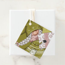 Kerstkabouter met cadeaus Favorietlabels