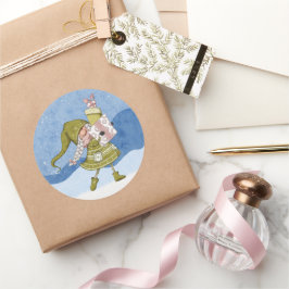 Kerstkabouter met cadeaus Sticker