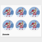 Kerstkabouter met cadeaus Sticker (Vel)