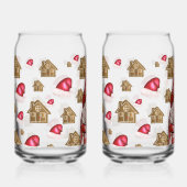 Kerstkabouter met peperkoekmannen, Festive Blikvorm Glas (Voorkant)