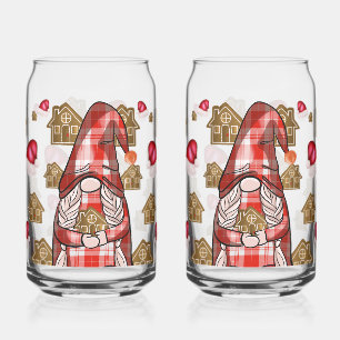Kerstkabouter met peperkoekmannen, Festive Blikvorm Glas
