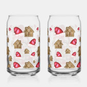Kerstkabouter met peperkoekmannen, Festive Blikvorm Glas (Rechts)